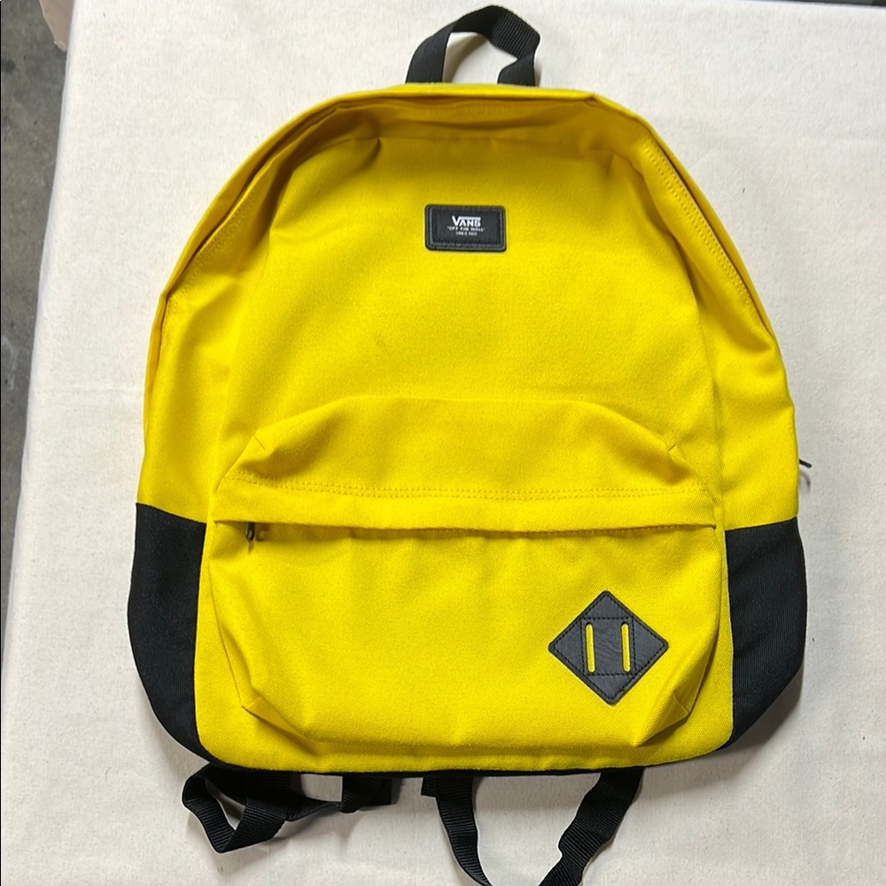 Vans Yellow and Black Backpack - Picture 1 of 4